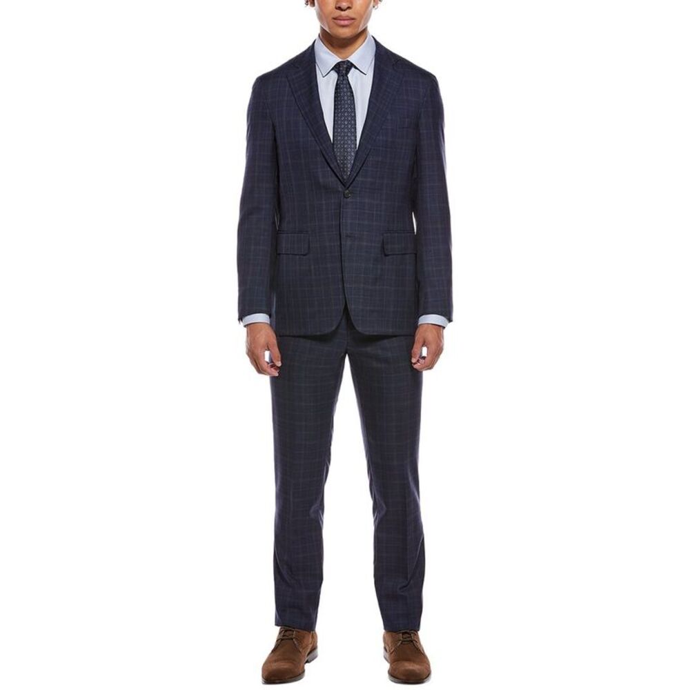 Canali Mens  2Pc Wool Suit, Blue